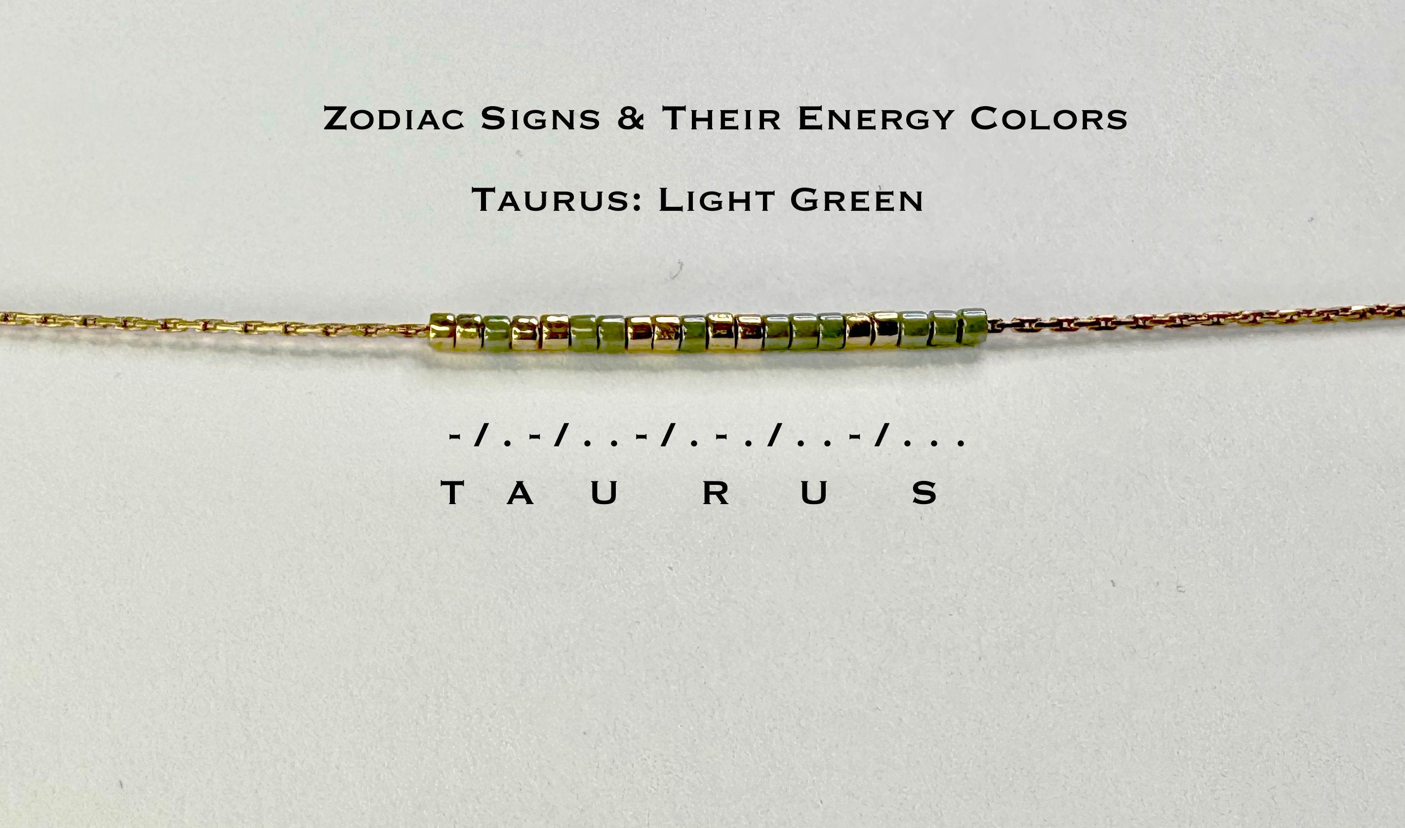 Delica Color Beads Morse Code Collection