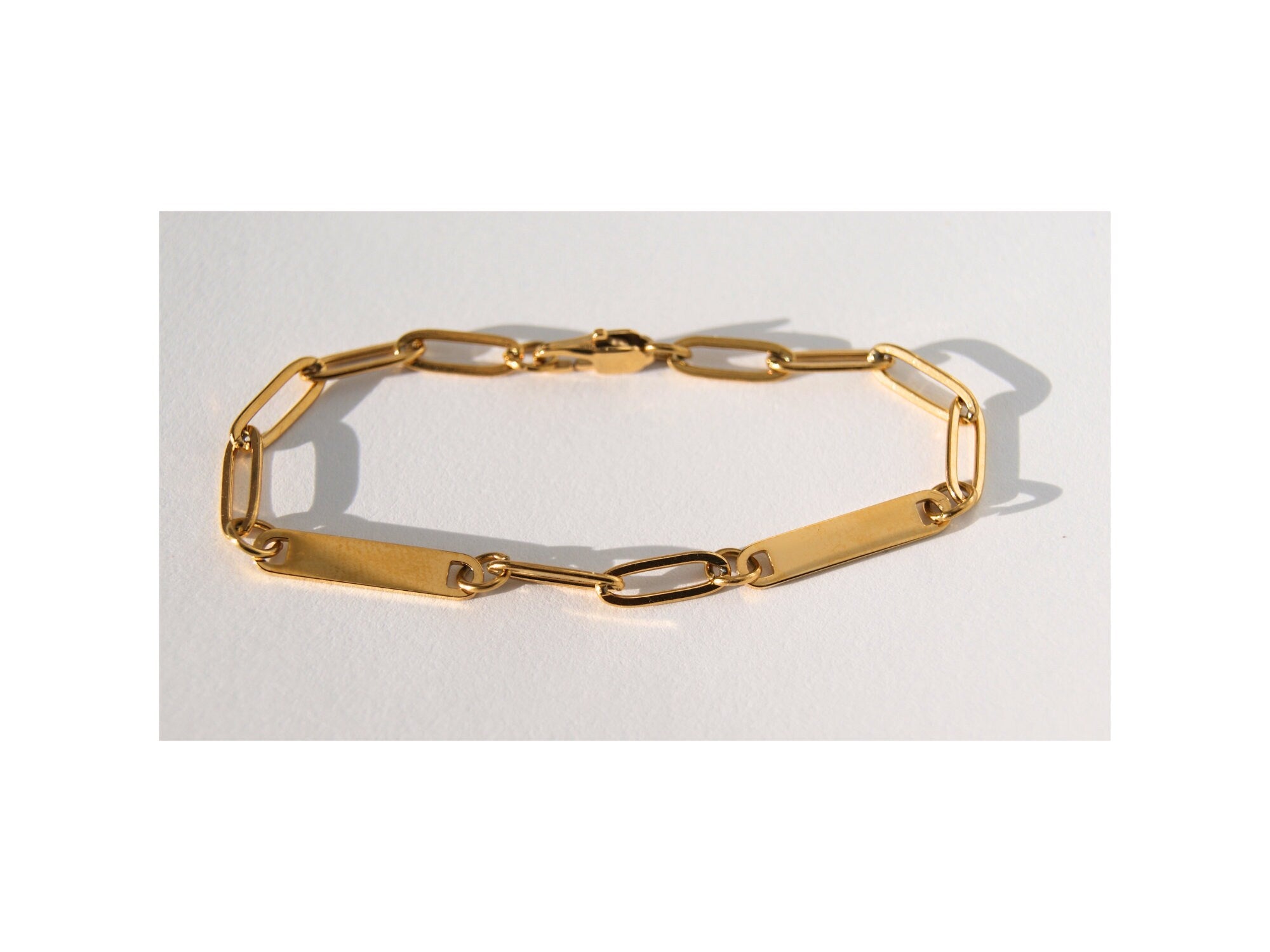 Mini 2 Bar Paperclip Bracelet