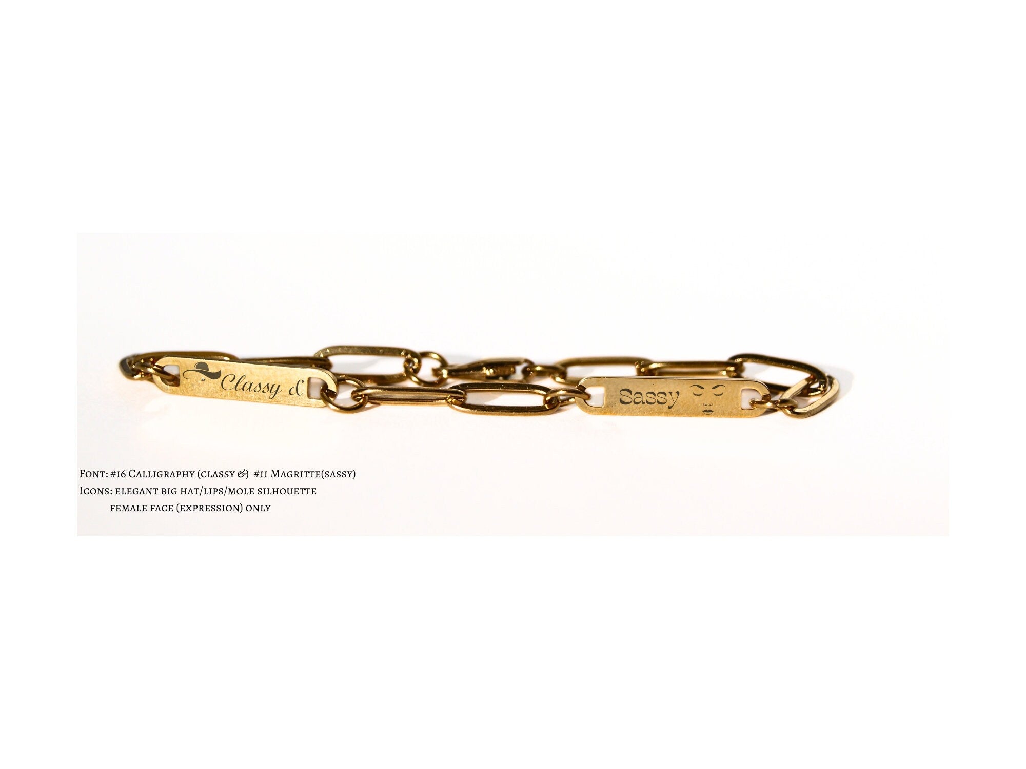 Mini 2 Bar Paperclip Bracelet