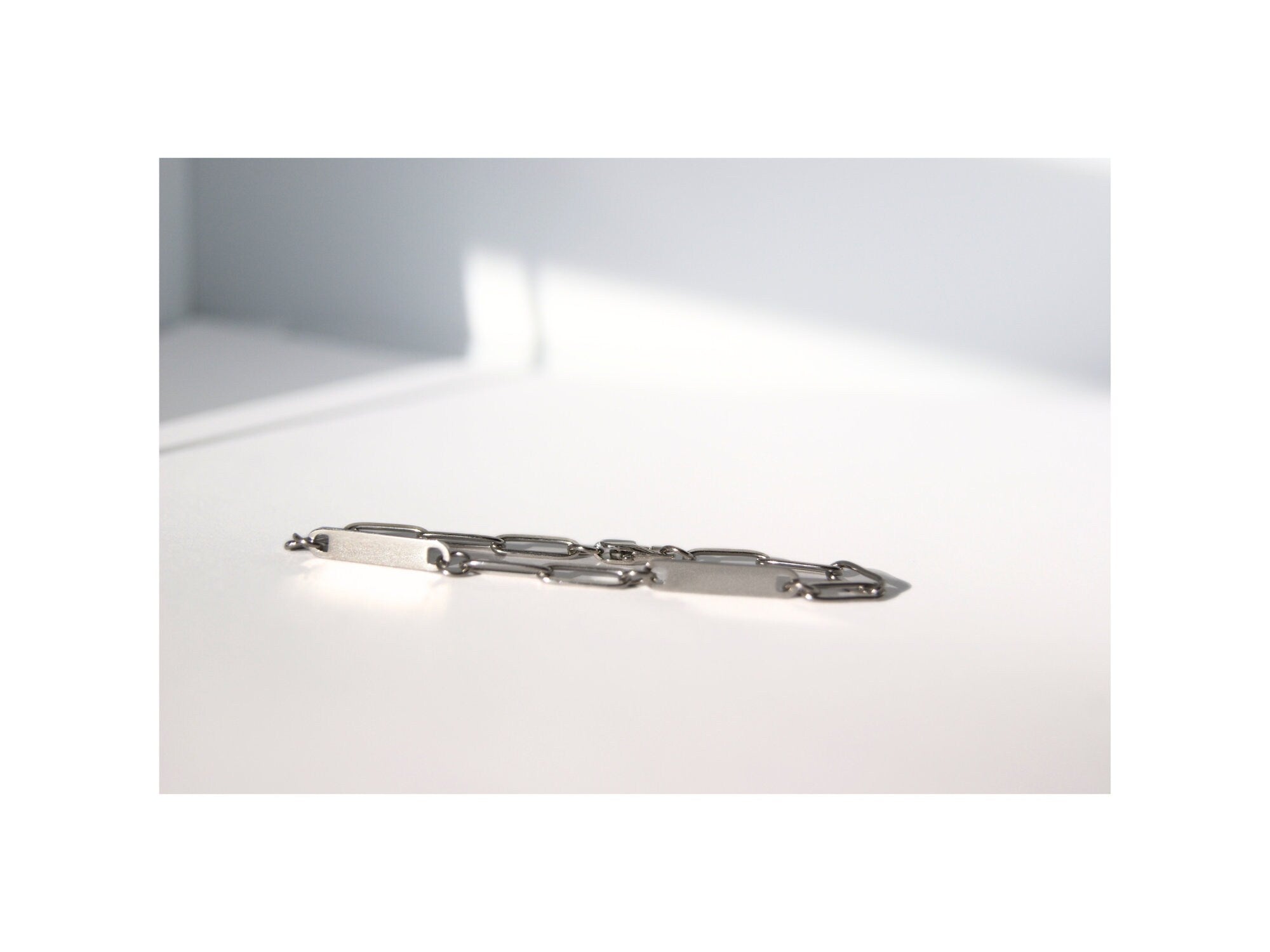 Mini 2 Bar Paperclip Bracelet