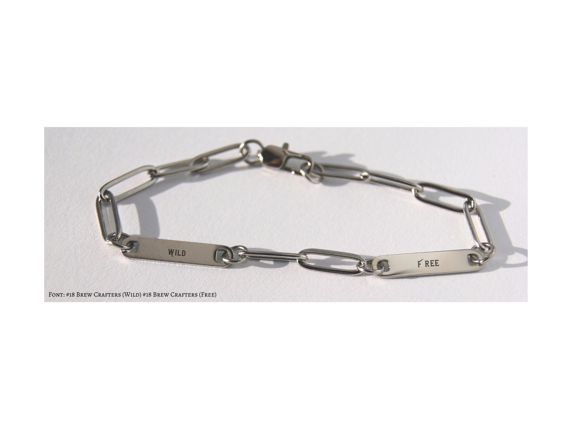 Mini 2 Bar Paperclip Bracelet