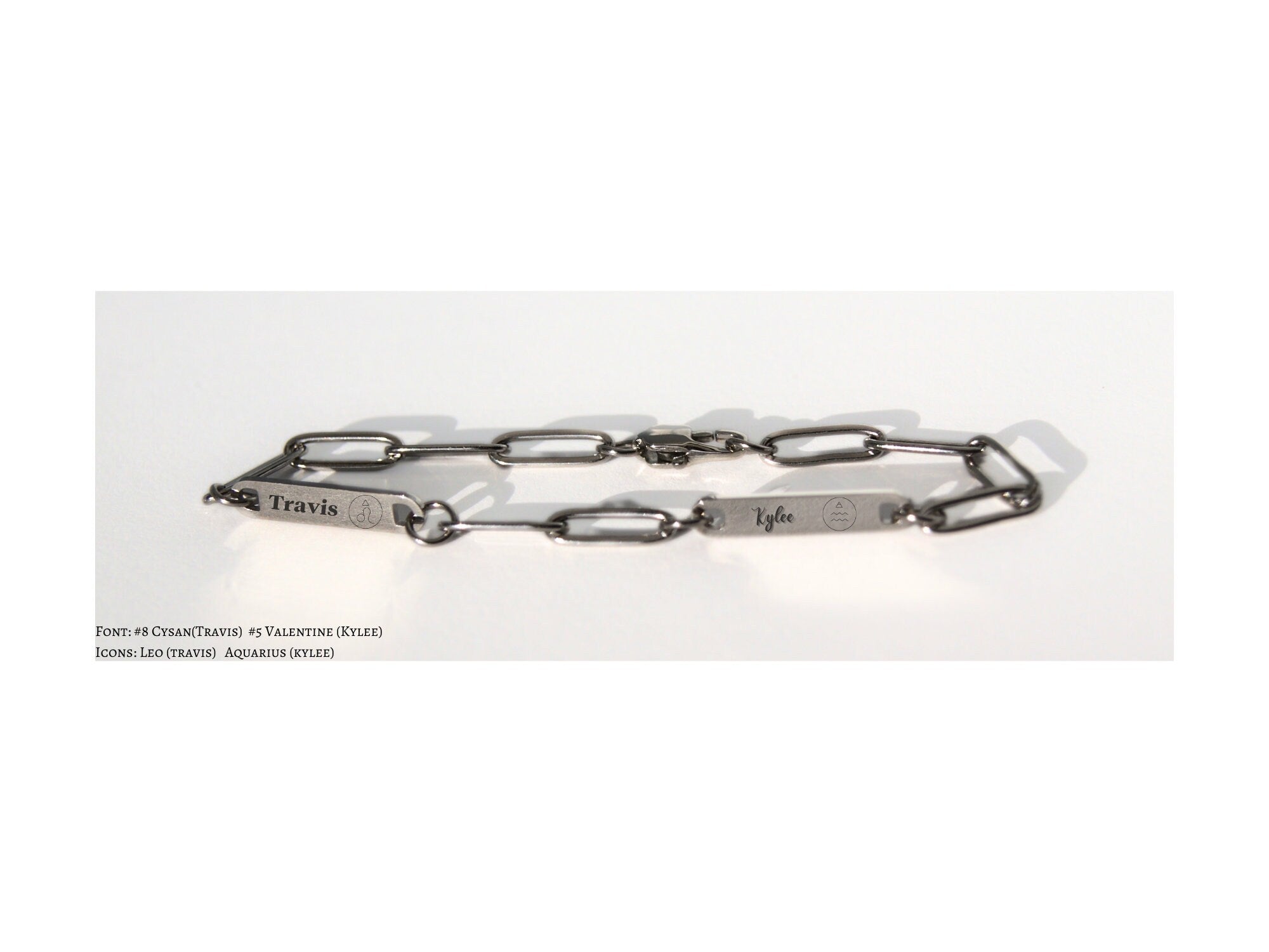 Mini 2 Bar Paperclip Bracelet