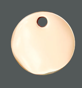 10mm Stainless Steel Disc Pendant/Charm