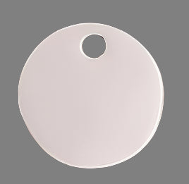 10mm Stainless Steel Disc Pendant/Charm