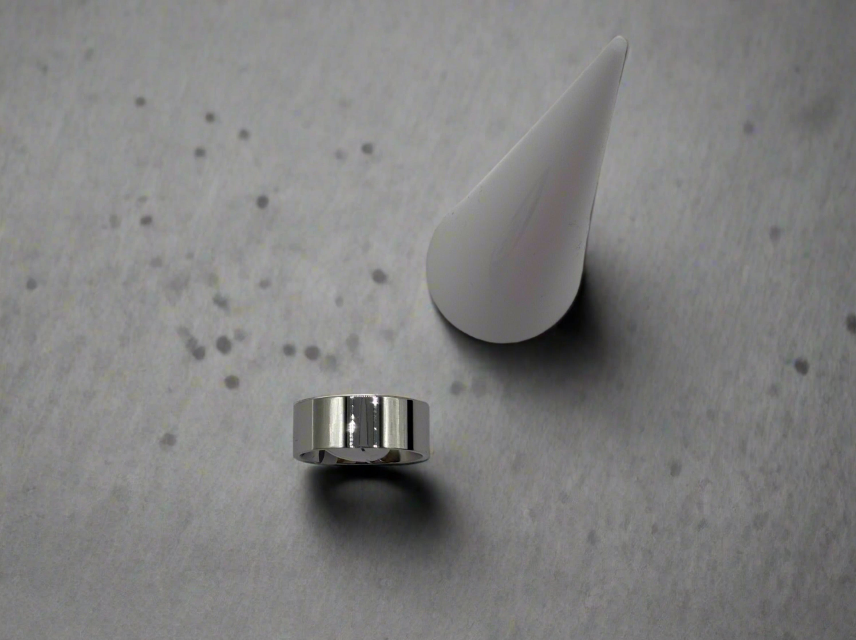 8mm Stainless Steel Flat Band Rings