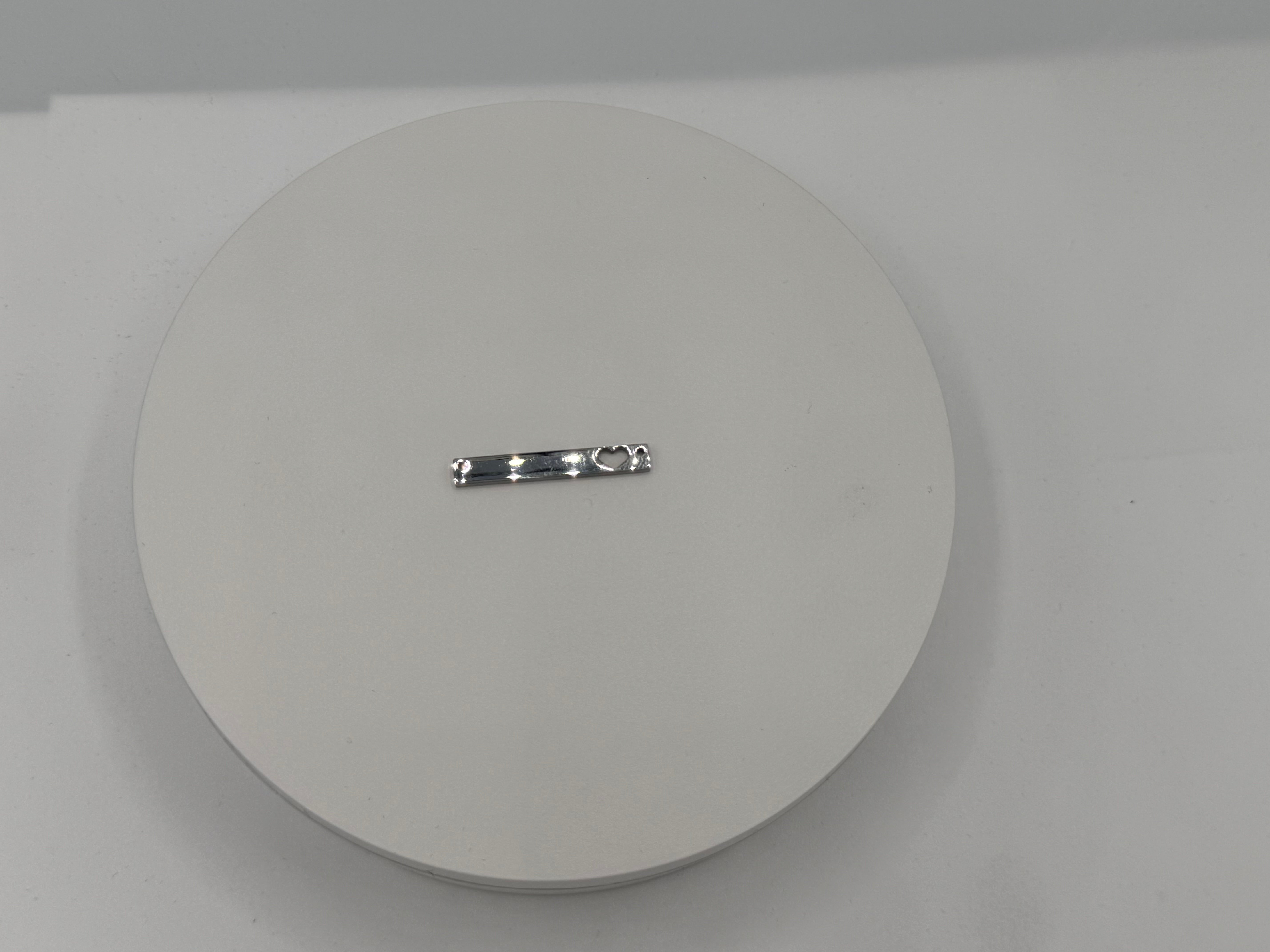 Engraved Morse Code on 18K Gold Coated and Polished Stainless Steel Bar Necklace